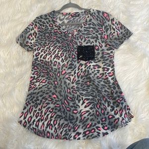 Cheetah print shirt
